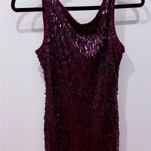 Forever 21 Purple Sequin Tank Dress